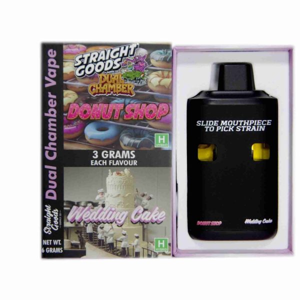 Buy Straight Goods - Dual Chamber Vape - Donut Shop + Wedding Cake (3 Grams + 3 Grams) at MMJ Express Online Shop