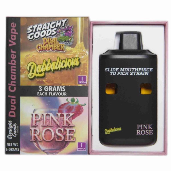 Buy Straight Goods - Dual Chamber Vape - Dabbalicious + Pink Rose (3 Grams + 3 Grams) at MMJ Express Online Shop
