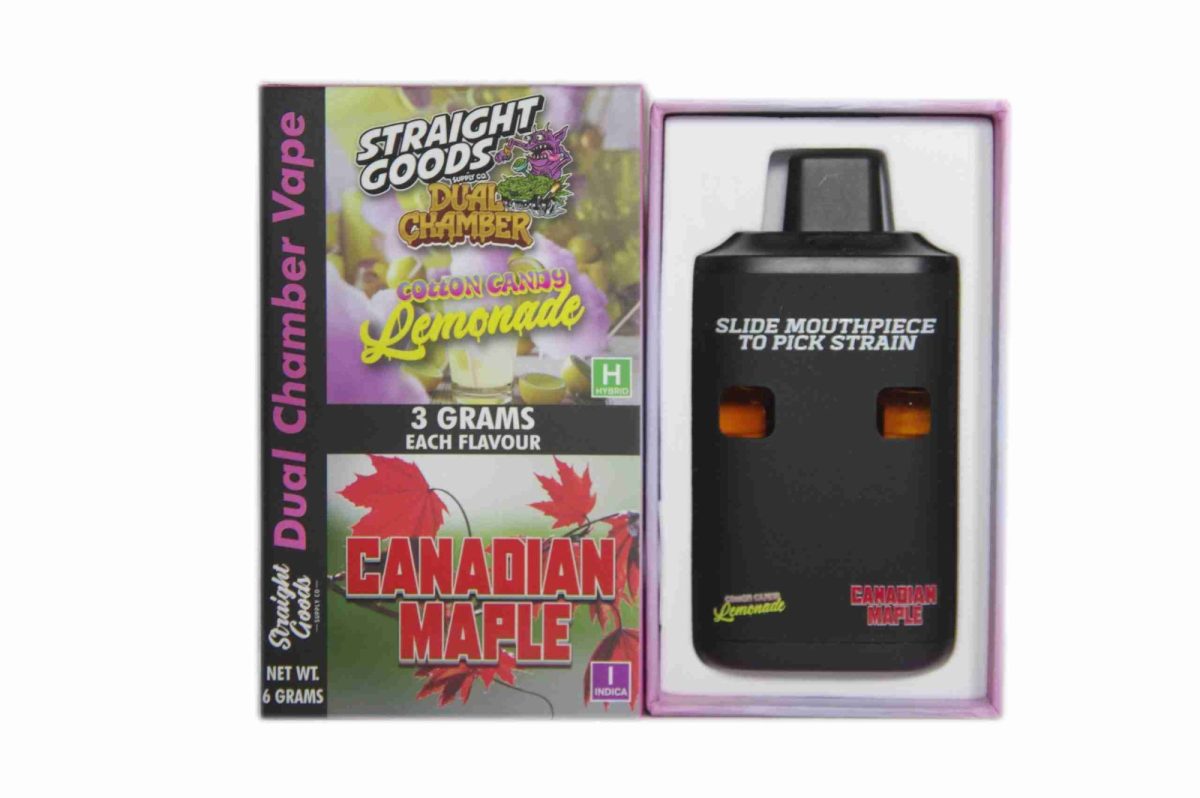 Buy Straight Goods - Dual Chamber Vape - Cotton Candy Lemonade + Canadian Maple (3 Grams + 3 Grams) at MMJ Express Online Shop