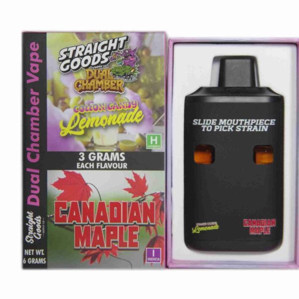 Buy Straight Goods - Dual Chamber Vape - Cotton Candy Lemonade + Canadian Maple (3 Grams + 3 Grams) at MMJ Express Online Shop