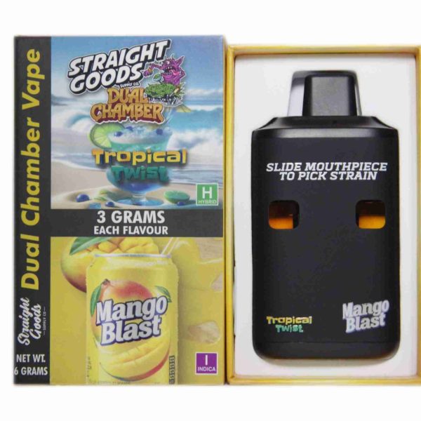 Buy Straight Goods - Dual Chamber Vape - Tropical Twist + Mango Blast (3 Grams + 3 Grams) at MMJ Express Online Shop