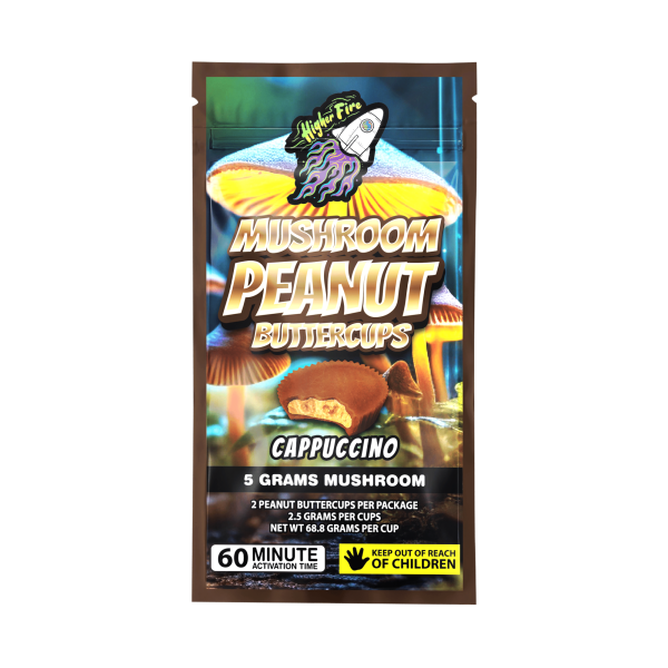 Buy Higher Fire Extracts - Mushroom Peanut butter Chocolate Cups - Cappuccino 5000MG at MMJ Express Online Shop
