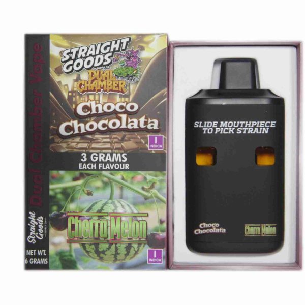 Buy Straight Goods - Dual Chamber Vape - Choco Chocolata + Cherra Melon (3 Grams + 3 Grams) at MMJ Express Online Shop