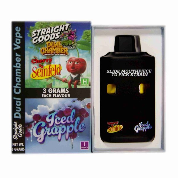 Buy Straight Goods - Dual Chamber Vape - Cherry Seinfeld + Iced Grapple (3 Grams + 3 Grams) at MMJ Express Online Shop