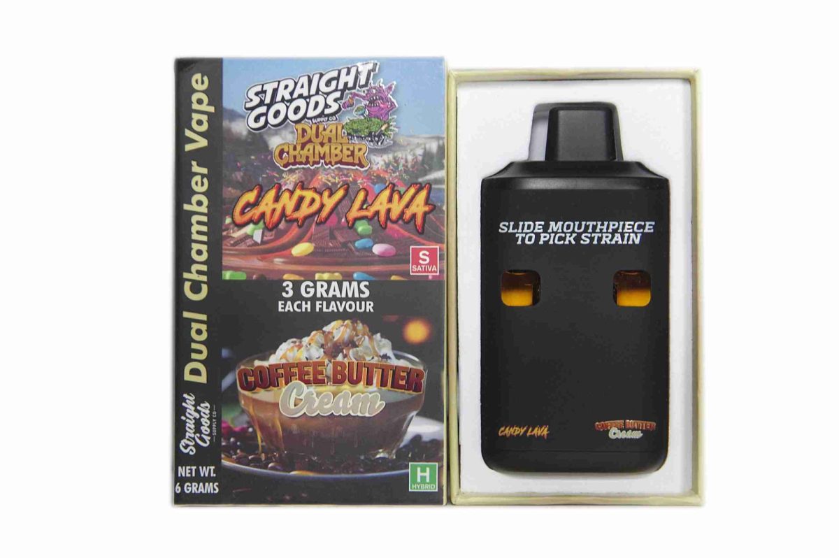Buy Straight Goods - Dual Chamber Vape - Candy Lava x Coffee Butter Cream (3 Grams + 3 Grams) at MMJ Express Online Shop