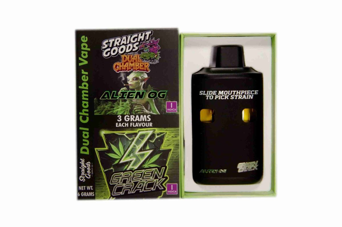 Buy Straight Goods - Dual Chamber Vape - Alien OG + Green Crack (3 Grams + 3 Grams) at MMJ Express Online Shop