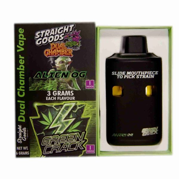 Buy Straight Goods - Dual Chamber Vape - Alien OG + Green Crack (3 Grams + 3 Grams) at MMJ Express Online Shop