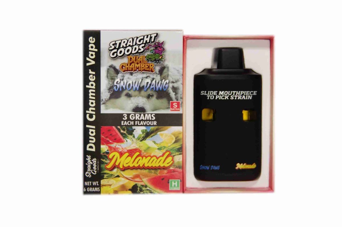 Buy Straight Goods - Dual Chamber Vape - Snow Dawg + Melonade (3 Grams + 3 Grams) at MMJ Express Online Shop