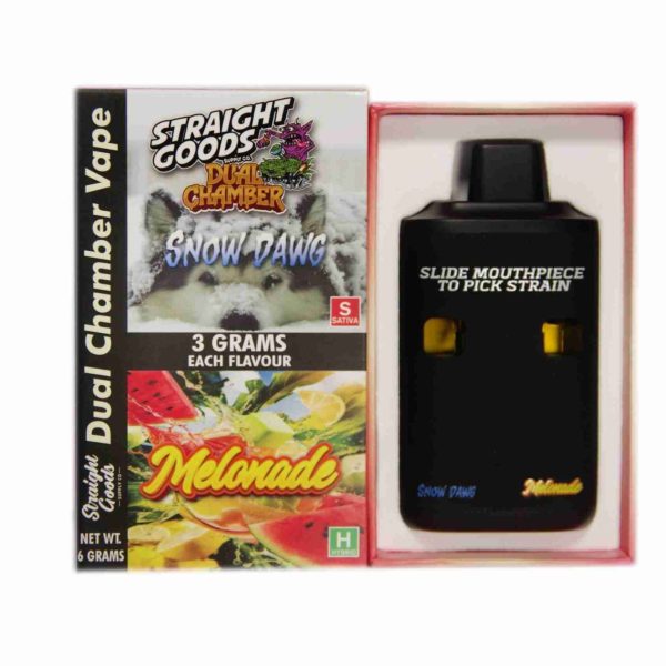 Buy Straight Goods - Dual Chamber Vape - Snow Dawg + Melonade (3 Grams + 3 Grams) at MMJ Express Online Shop