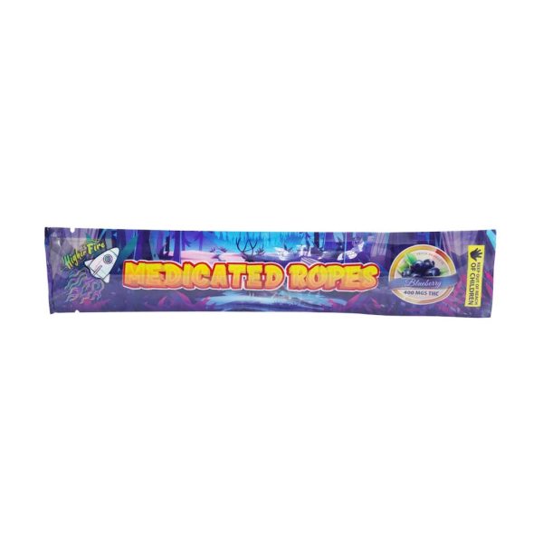 Buy Higher Fire Extracts - Medicated Ropes - Blueberry 400MG THC at MMJ Express Online Shop