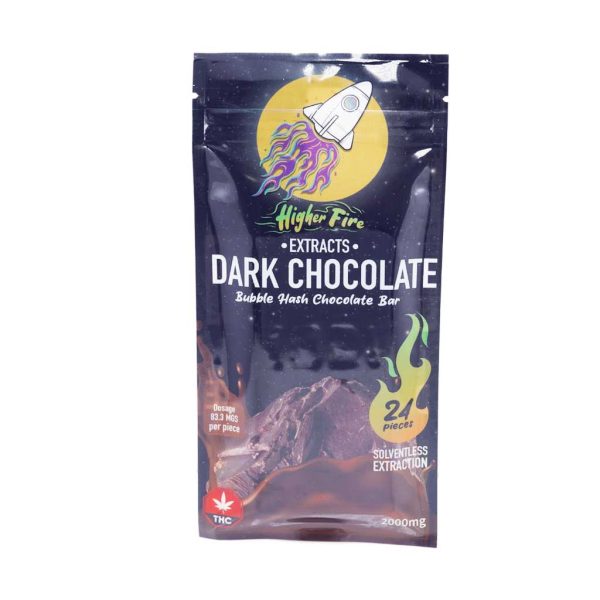 Buy Higher Fire Extracts - Bubble Hash Chocolate Bar - Dark 2000mg THC at MMJ Express Online Shop