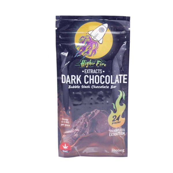Buy Higher Fire Extracts - Bubble Hash Chocolate Bar - Dark 1000mg THC at MMJ Express Online Shop