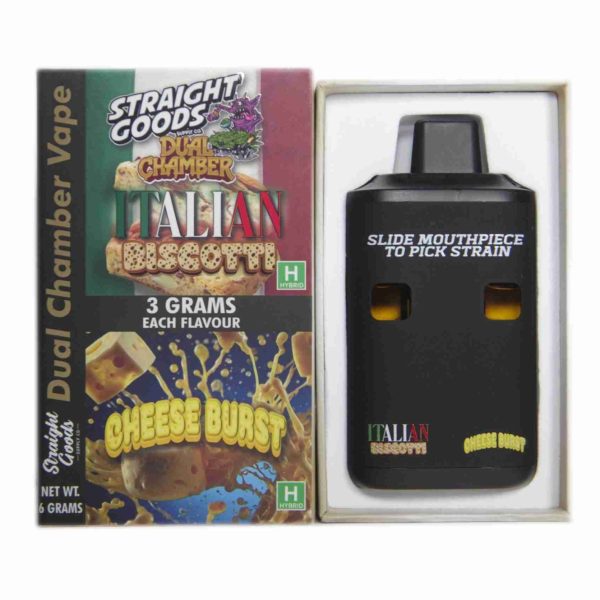 Buy Straight Goods - Dual Chamber Vape - Italian Biscotti + Cheese Burst (3 Grams + 3 Grams) at MMJ Express Online Shop