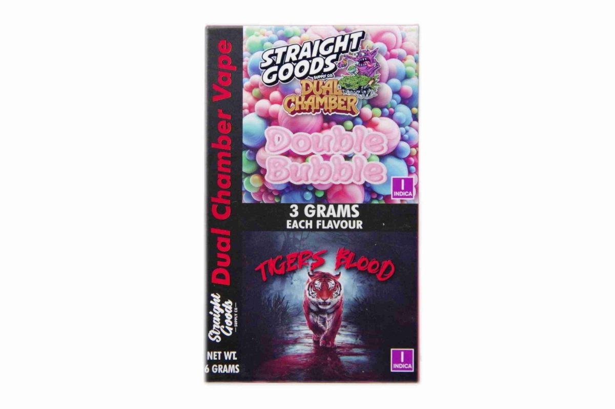 Buy Straight Goods - Dual Chamber Vape - Double Bubble + Tigers Blood (3 Grams + 3 Grams) at MMJ Express Online Shop