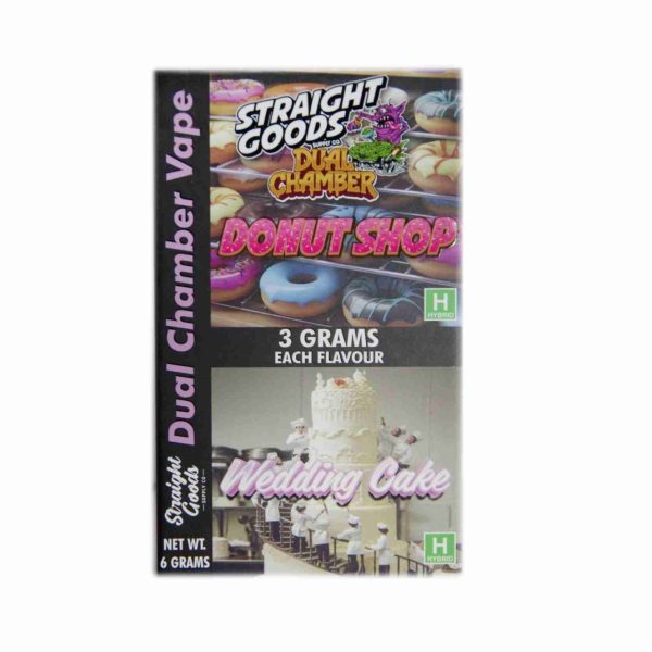 Buy Straight Goods - Dual Chamber Vape - Donut Shop + Wedding Cake (3 Grams + 3 Grams) at MMJ Express Online Shop