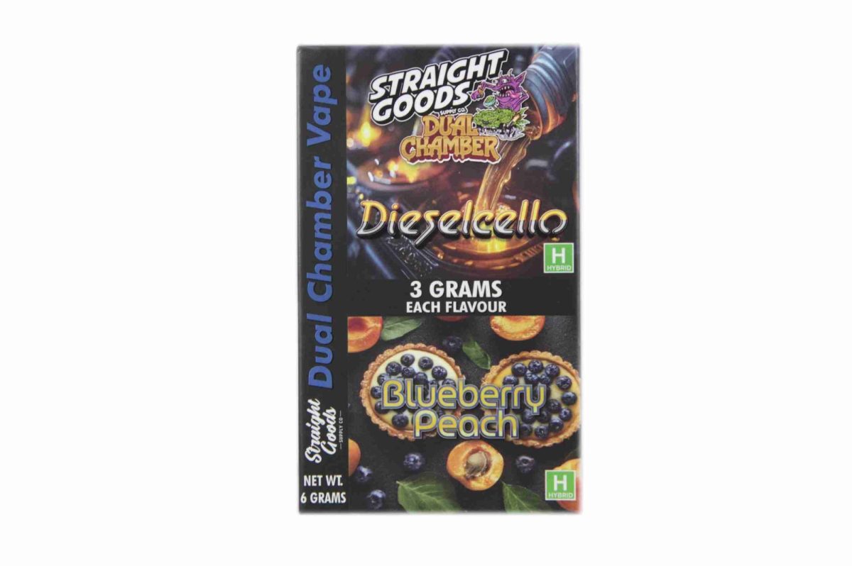 Buy Straight Goods - Dual Chamber Vape - Dieselcello + Blueberry Peach (3 Grams + 3 Grams) at MMJ Express Online Shop