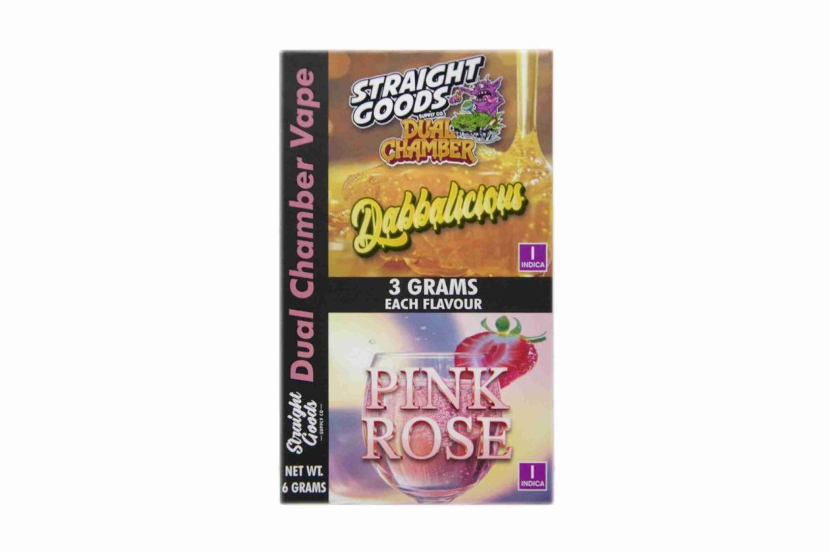 Buy Straight Goods - Dual Chamber Vape - Dabbalicious + Pink Rose (3 Grams + 3 Grams) at MMJ Express Online Shop