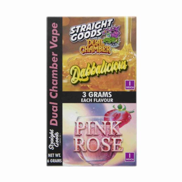 Buy Straight Goods - Dual Chamber Vape - Dabbalicious + Pink Rose (3 Grams + 3 Grams) at MMJ Express Online Shop