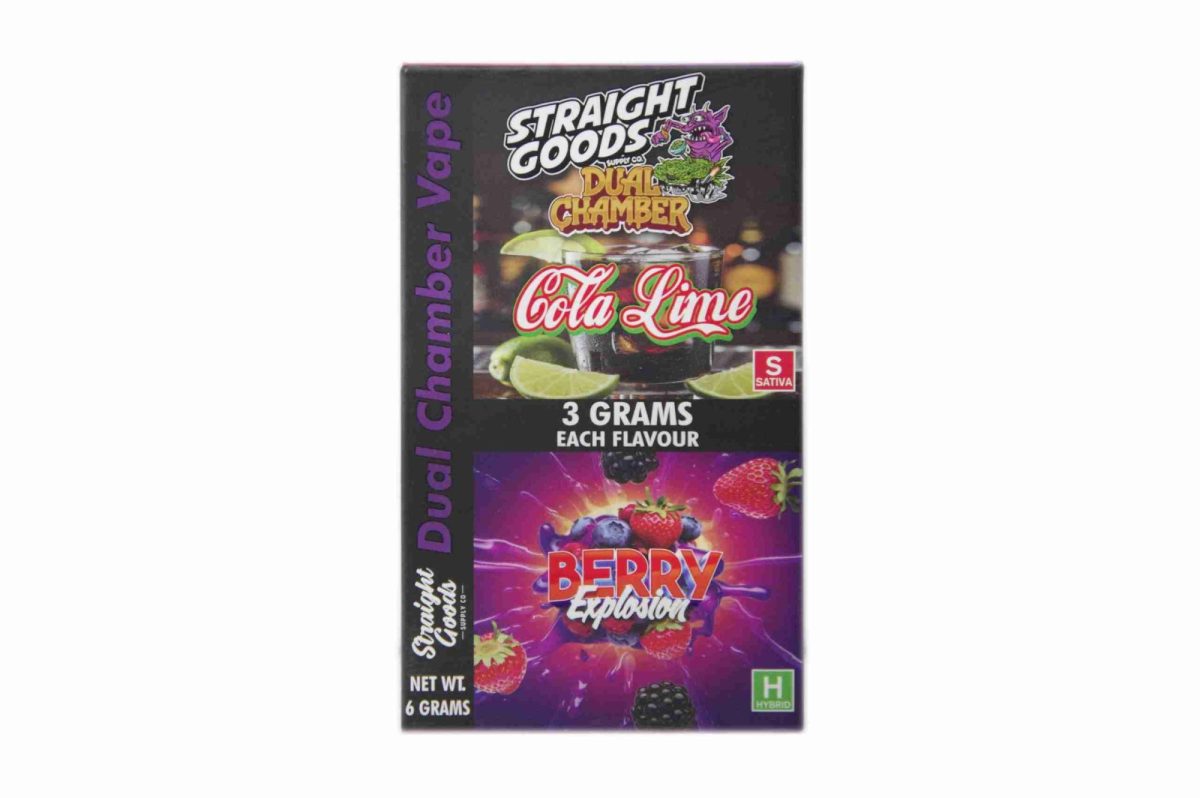 Buy Straight Goods - Dual Chamber Vape - Cola Lime + Berry Explosion (3 Grams + 3 Grams) at MMJ Express Online Shop