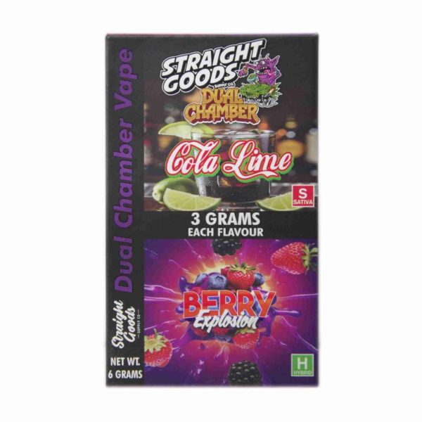 Buy Straight Goods - Dual Chamber Vape - Cola Lime + Berry Explosion (3 Grams + 3 Grams) at MMJ Express Online Shop