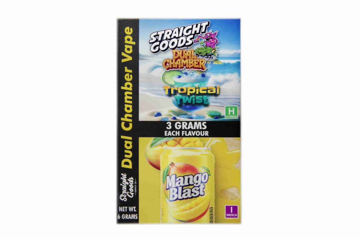Buy Straight Goods - Dual Chamber Vape - Tropical Twist + Mango Blast (3 Grams + 3 Grams) at MMJ Express Online Shop