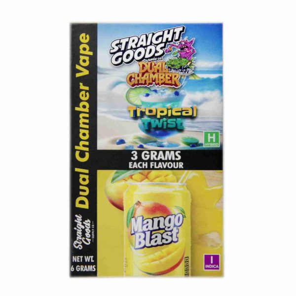Buy Straight Goods - Dual Chamber Vape - Tropical Twist + Mango Blast (3 Grams + 3 Grams) at MMJ Express Online Shop
