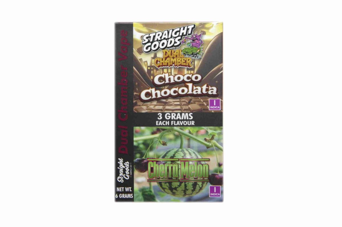 Buy Straight Goods - Dual Chamber Vape - Choco Chocolata + Cherra Melon (3 Grams + 3 Grams) at MMJ Express Online Shop