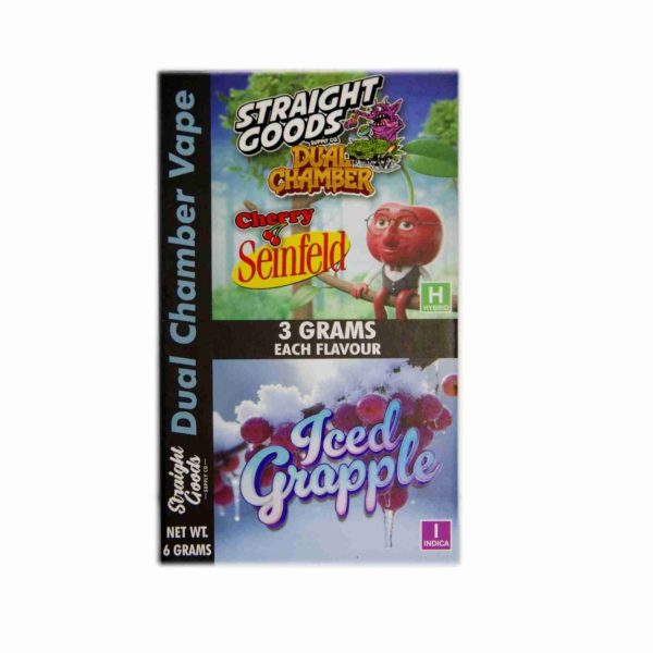 Buy Straight Goods - Dual Chamber Vape - Cherry Seinfeld + Iced Grapple (3 Grams + 3 Grams) at MMJ Express Online Shop