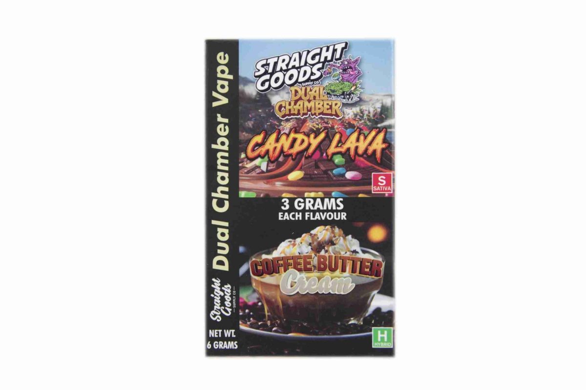 Buy Straight Goods - Dual Chamber Vape - Candy Lava x Coffee Butter Cream (3 Grams + 3 Grams) at MMJ Express Online Shop