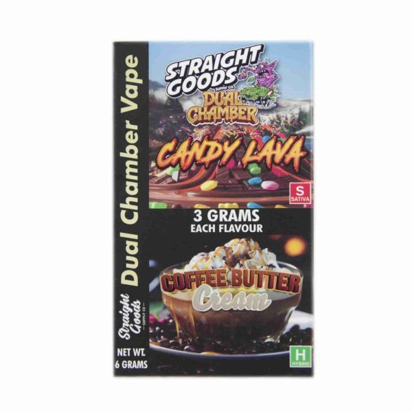 Buy Straight Goods - Dual Chamber Vape - Candy Lava x Coffee Butter Cream (3 Grams + 3 Grams) at MMJ Express Online Shop