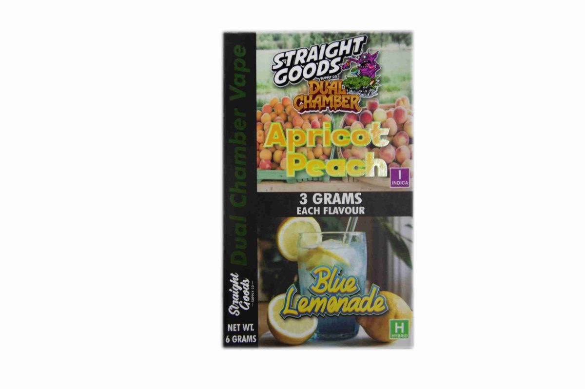 Buy Straight Goods - Dual Chamber Vape - Apricot Peach + Blue Lemonade (3 Grams + 3 Grams) at MMJ Express Online Shop