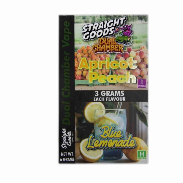 Buy Straight Goods - Dual Chamber Vape - Apricot Peach + Blue Lemonade (3 Grams + 3 Grams) at MMJ Express Online Shop