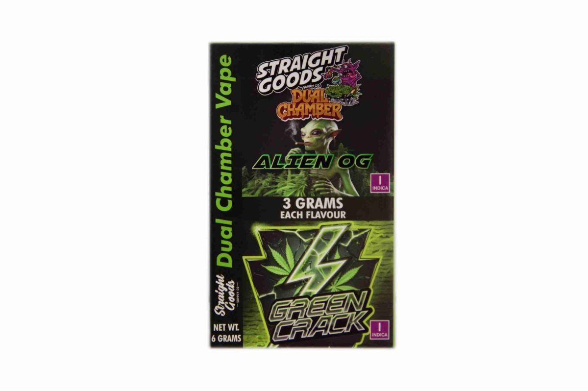 Buy Straight Goods - Dual Chamber Vape - Alien OG + Green Crack (3 Grams + 3 Grams) at MMJ Express Online Shop