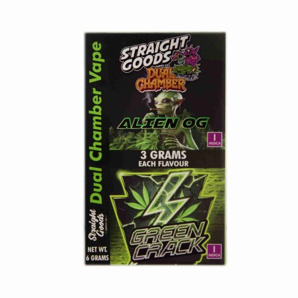 Buy Straight Goods - Dual Chamber Vape - Alien OG + Green Crack (3 Grams + 3 Grams) at MMJ Express Online Shop