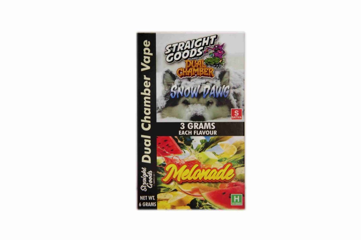 Buy Straight Goods - Dual Chamber Vape - Snow Dawg + Melonade (3 Grams + 3 Grams) at MMJ Express Online Shop