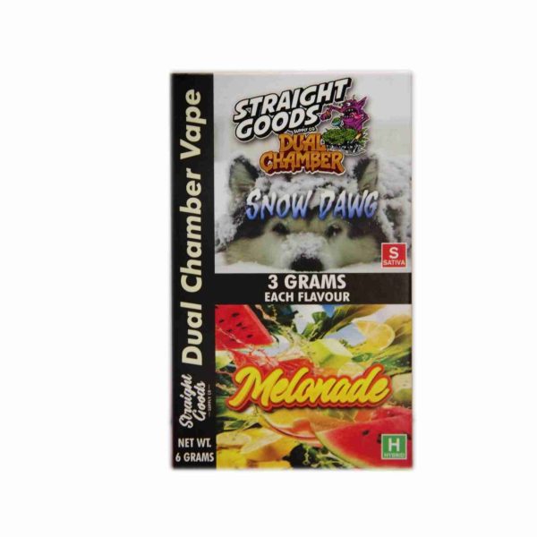 Buy Straight Goods - Dual Chamber Vape - Snow Dawg + Melonade (3 Grams + 3 Grams) at MMJ Express Online Shop
