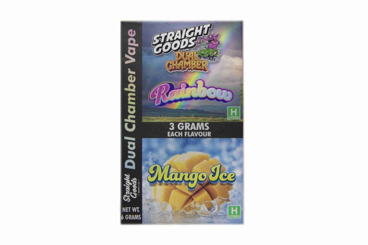 Buy Straight Goods - Dual Chamber Vape - Rainbow + Mango Ice (3 Grams + 3 Grams) at MMJ Express Online Shop