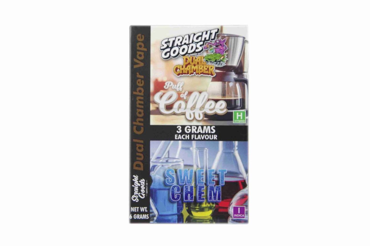 Buy Straight Goods - Dual Chamber Vape - Puff of Coffee + Sweet Chem (3 Grams + 3 Grams) at MMJ Express Online Shop