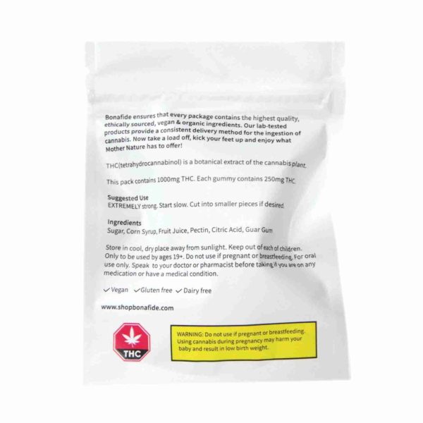 Buy Bonafide – Space Stars - Pineapple 1000mg THC at MMJ Express Online Shop
