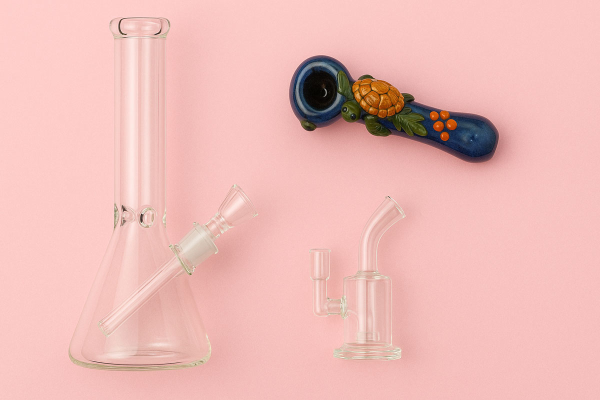 cannabis accessories - bongs and pipes