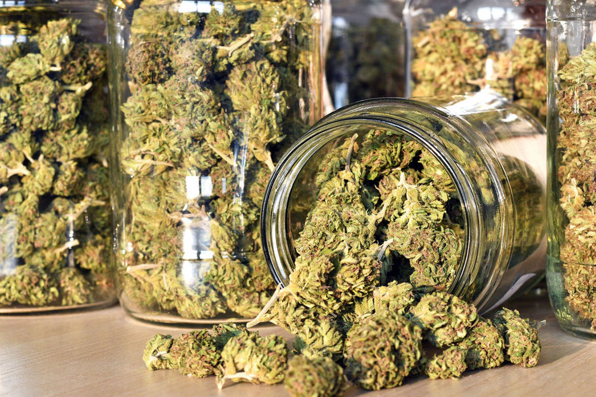 how to dry your weed properly - weed in mason jars