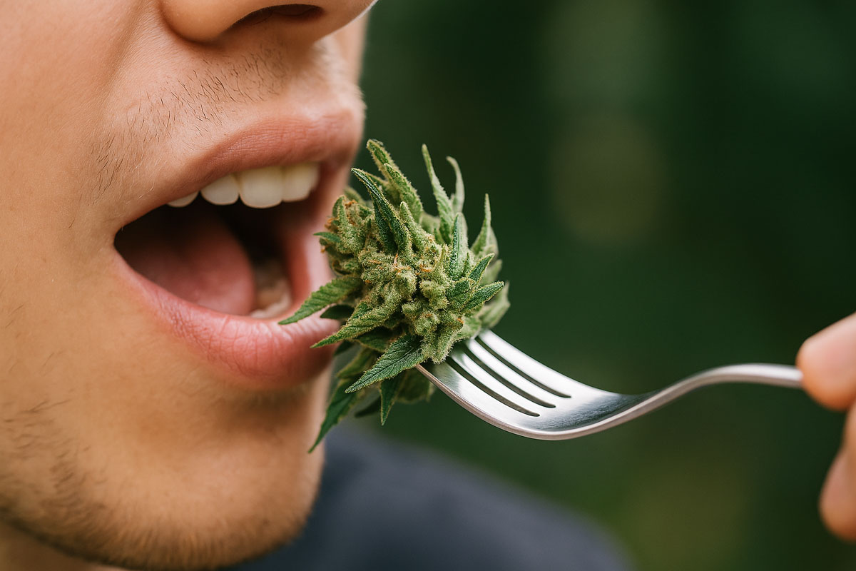 raw cannabis eating cannabis
