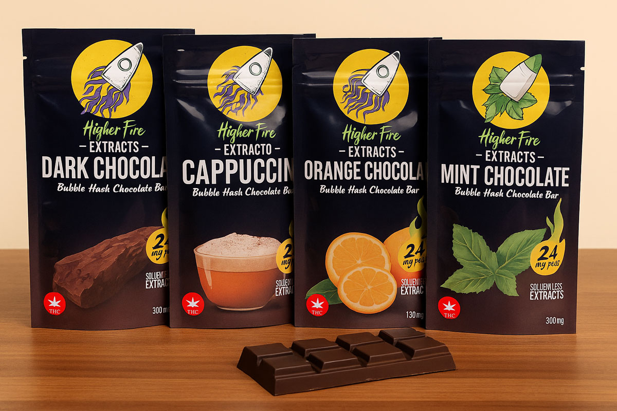 Higher Fire Extracts Bubble Hash Chocolate: A Gourmet Cannabis Edible Experience