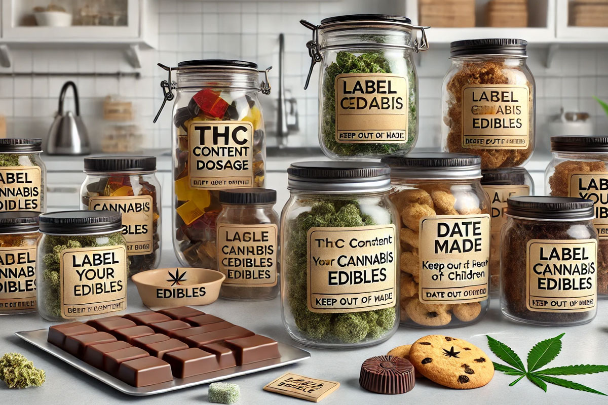 best storage tips for esibles - label your edibles