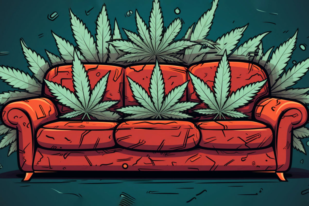 couch lock cannabis strain banner