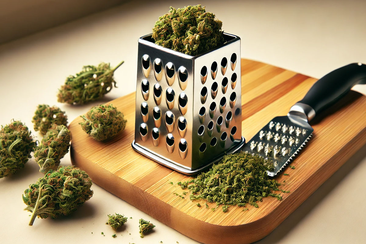 ways to grind weed without a grinder - cheese grater