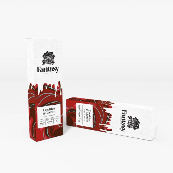 Buy Fantasy Psychedelics – Chocolate Bar – Cookies & Cream 3000mg at MMJ Express Online Shop