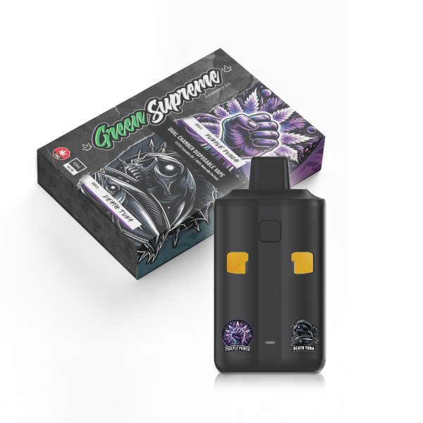Buy Green Supreme – Dual Chamber Disposable THC Vape Pen - Purple Punch + Death Tuna (3 Grams + 3 Grams) at MMJ Express Online Shop