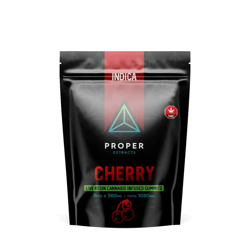 Buy Proper Extracts Edibles - Triangles 1080mg Live Resin Gummies - Cherry at MMJ Express Online Shop