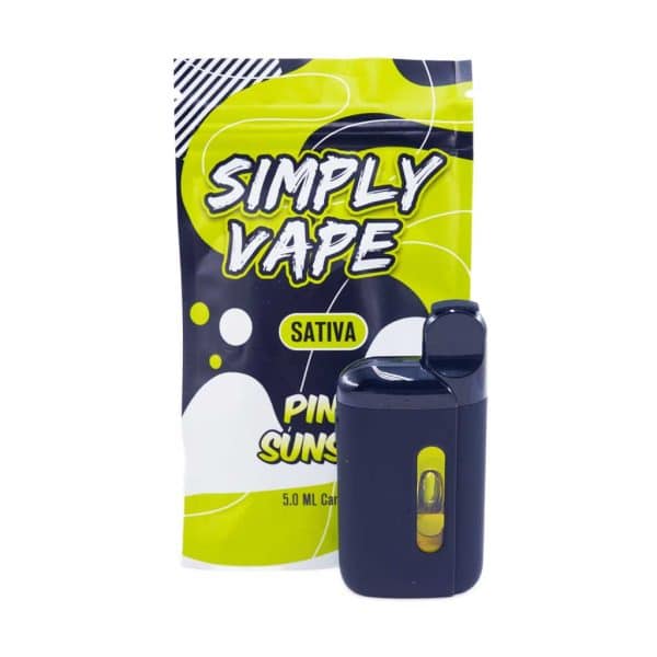 Buy Simply Vapes – THC Disposable Pen – Pink Sunset – 5ML at MMJ Express Online Shop